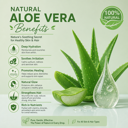 99% Aloe Vera Moisturizing Gel, Organic Aloe Vera gel-All Natural